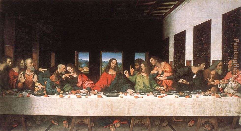 The Last Supper painting - Leonardo da Vinci The Last Supper art painting